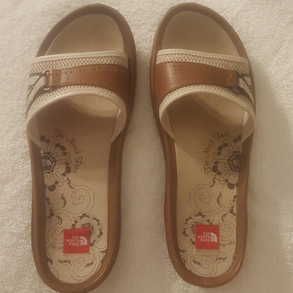 The North Face Brown slides